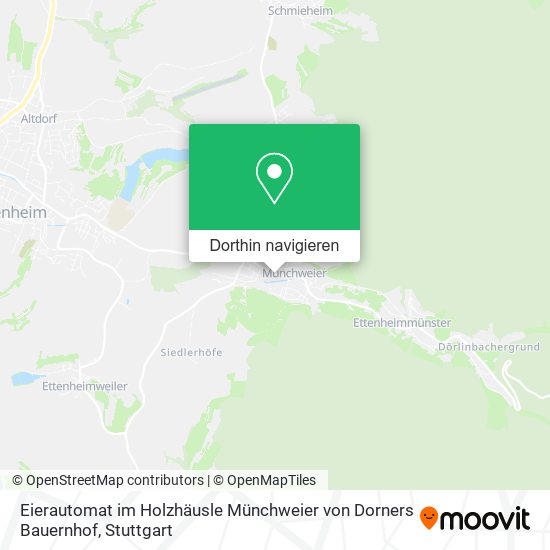 Eierautomat im Holzhäusle Münchweier von Dorners Bauernhof Karte
