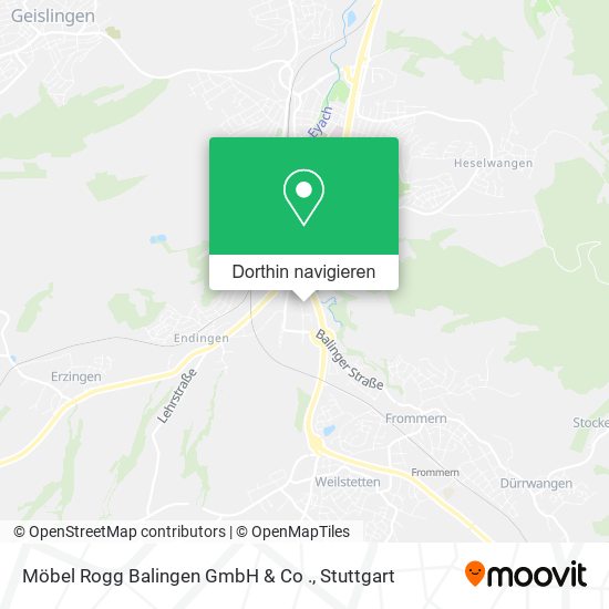 Möbel Rogg Balingen GmbH & Co . Karte