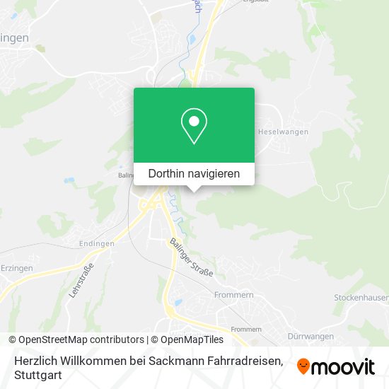 Herzlich Willkommen bei Sackmann Fahrradreisen Karte