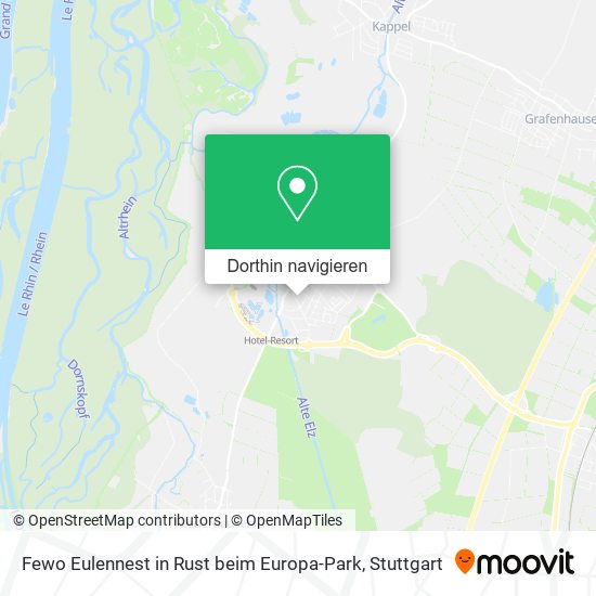 Fewo Eulennest in Rust beim Europa-Park Karte
