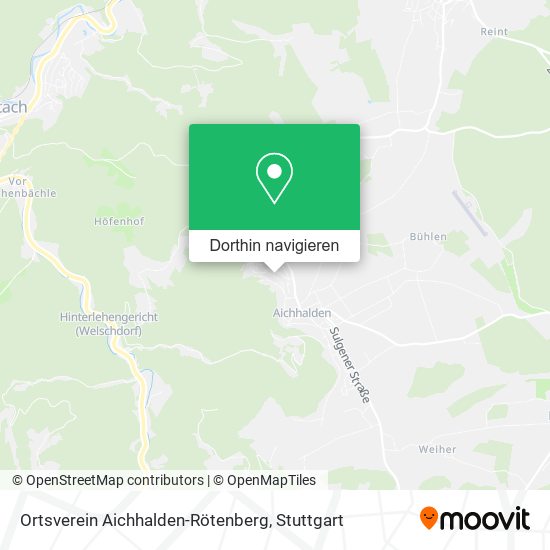 Ortsverein Aichhalden-Rötenberg Karte