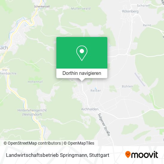 Landwirtschaftsbetrieb Springmann Karte
