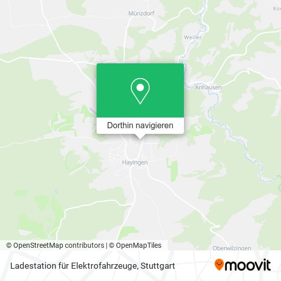 Ladestation für Elektrofahrzeuge Karte