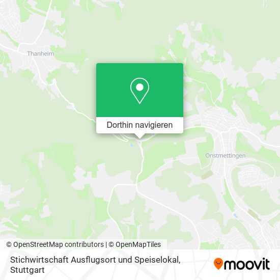 Stichwirtschaft Ausflugsort und Speiselokal Karte