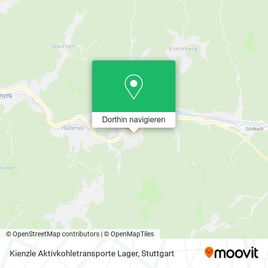 Kienzle Aktivkohletransporte Lager Karte