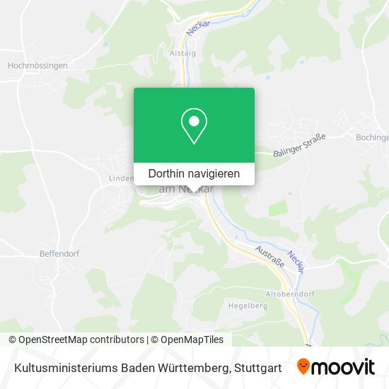 Kultusministeriums Baden Württemberg Karte