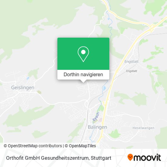 Orthofit GmbH Gesundheitszentrum Karte