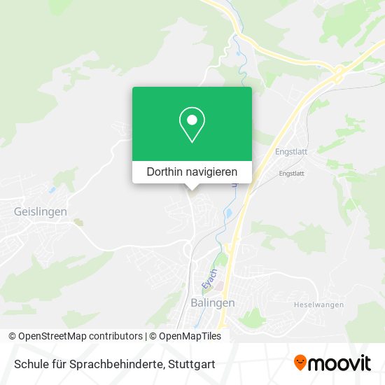 Schule für Sprachbehinderte Karte