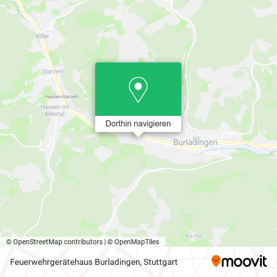 Feuerwehrgerätehaus Burladingen Karte