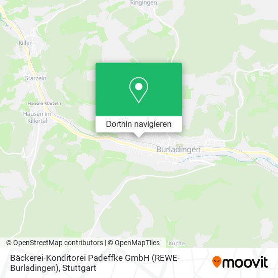 Bäckerei-Konditorei Padeffke GmbH (REWE-Burladingen) Karte