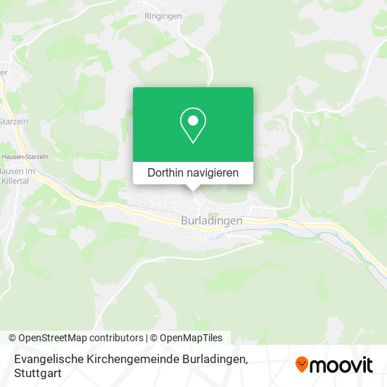 Evangelische Kirchengemeinde Burladingen Karte