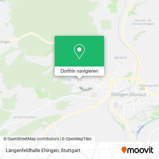 Längenfeldhalle Ehingen Karte