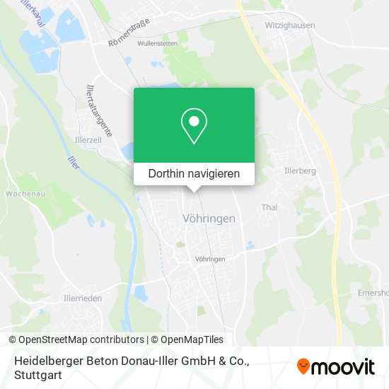 Heidelberger Beton Donau-Iller GmbH & Co. Karte