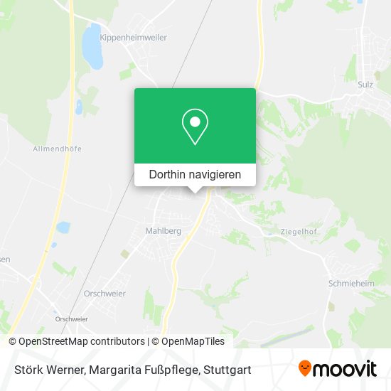 Störk Werner, Margarita Fußpflege Karte