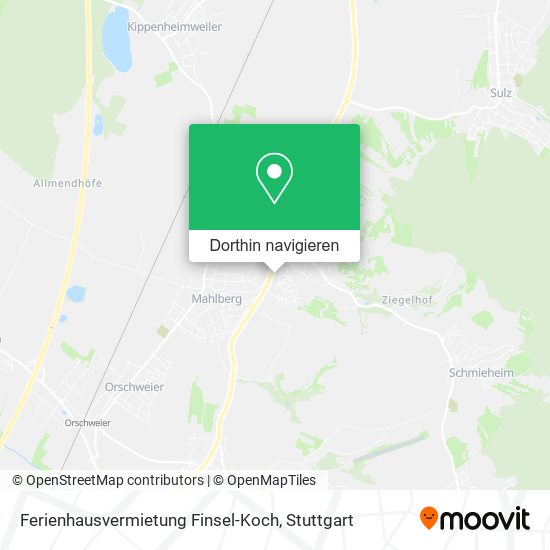 Ferienhausvermietung Finsel-Koch Karte