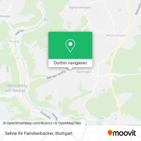 Sehne Ihr Familienbäcker Karte