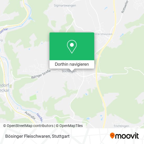 Bösinger Fleischwaren Karte