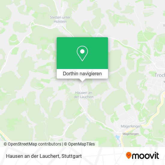 Hausen an der Lauchert Karte