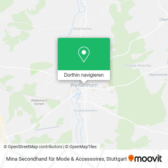 Mina Secondhand für Mode & Accessoires Karte