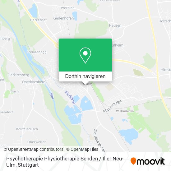 Psychotherapie Physiotherapie Senden / Iller Neu-Ulm Karte
