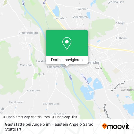Gaststätte bei Angelo im Haustein Angelo Sarao Karte