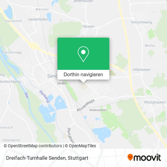 Dreifach-Turnhalle Senden Karte