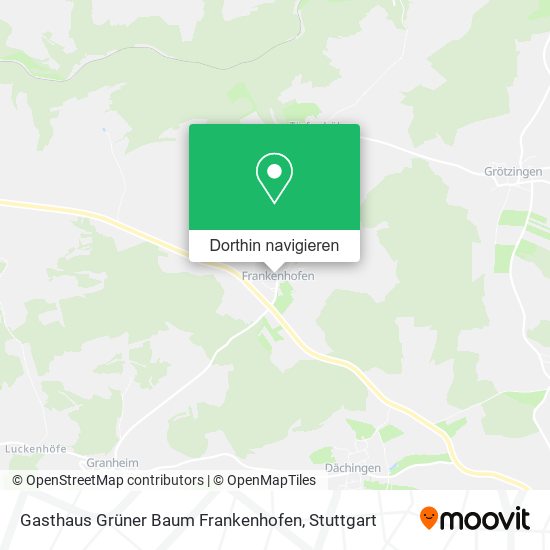 Gasthaus Grüner Baum Frankenhofen Karte