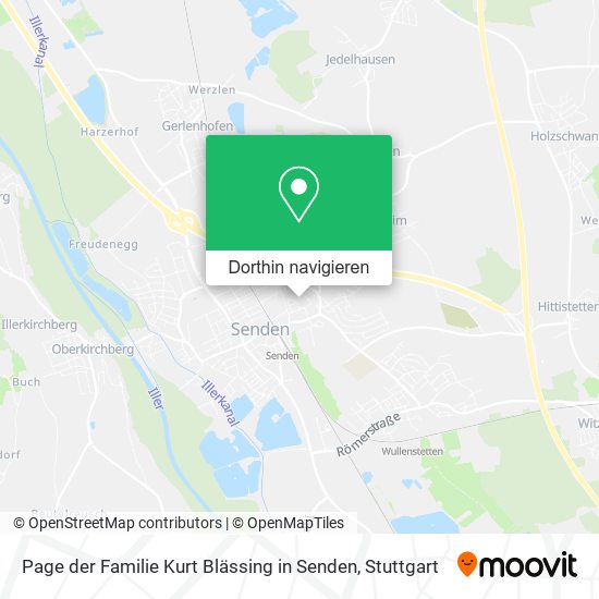 Page der Familie Kurt Blässing in Senden Karte