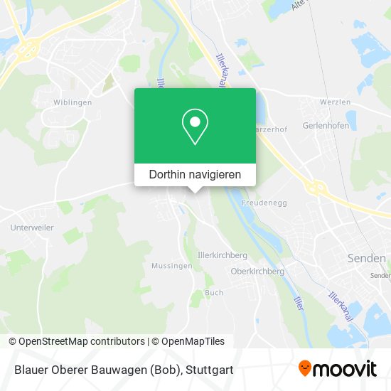 Blauer Oberer Bauwagen (Bob) Karte
