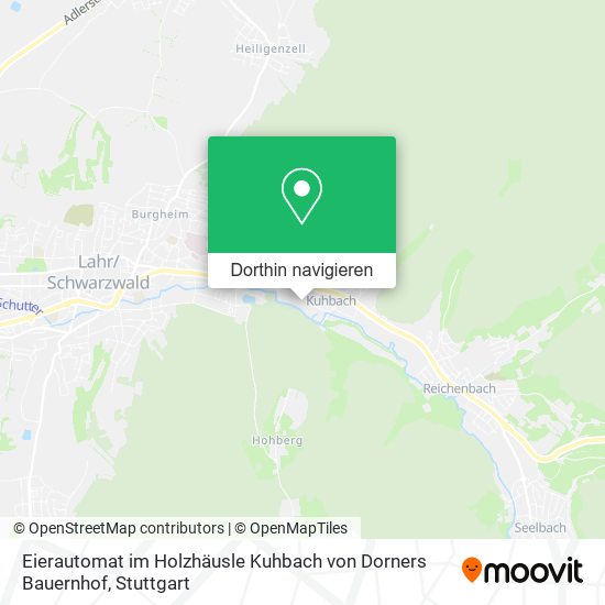 Eierautomat im Holzhäusle Kuhbach von Dorners Bauernhof Karte