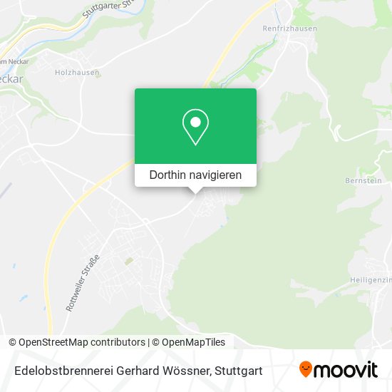 Edelobstbrennerei Gerhard Wössner Karte