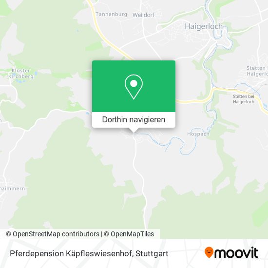 Pferdepension Käpfleswiesenhof Karte
