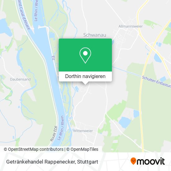 Getränkehandel Rappenecker Karte