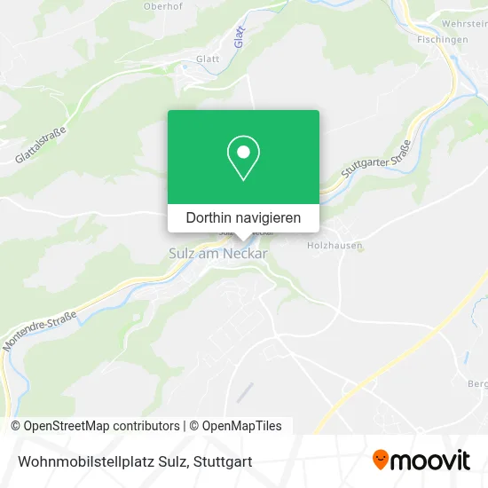 Wohnmobilstellplatz Sulz Karte