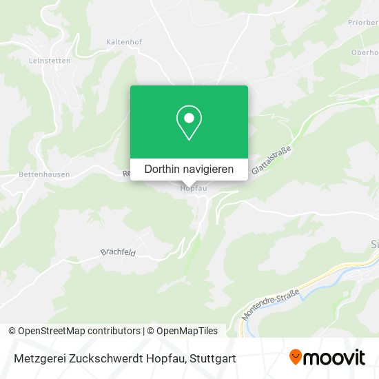 Metzgerei Zuckschwerdt Hopfau Karte