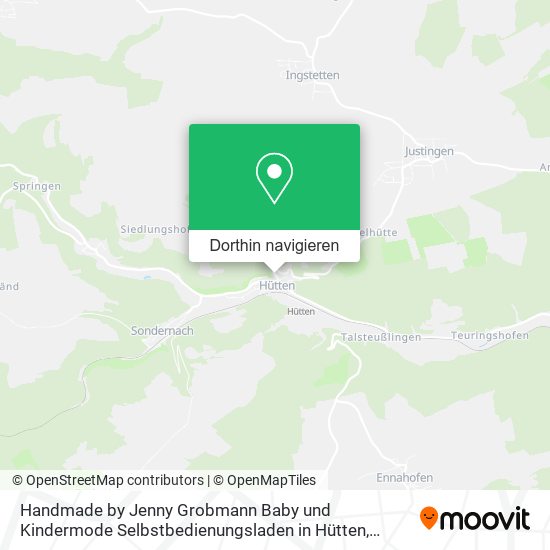 Handmade by Jenny Grobmann Baby und Kindermode Selbstbedienungsladen in Hütten Karte