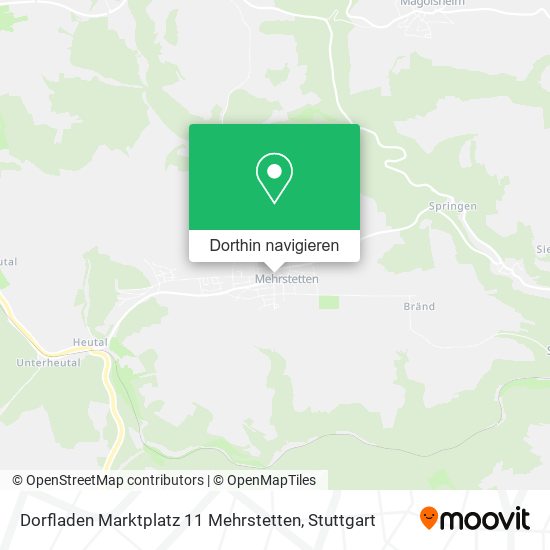 Dorfladen Marktplatz 11 Mehrstetten Karte