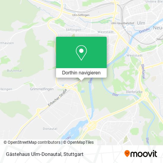 Gästehaus Ulm-Donautal Karte