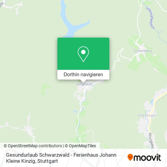 Gesundurlaub Schwarzwald - Ferienhaus Johann Kleine Kinzig Karte