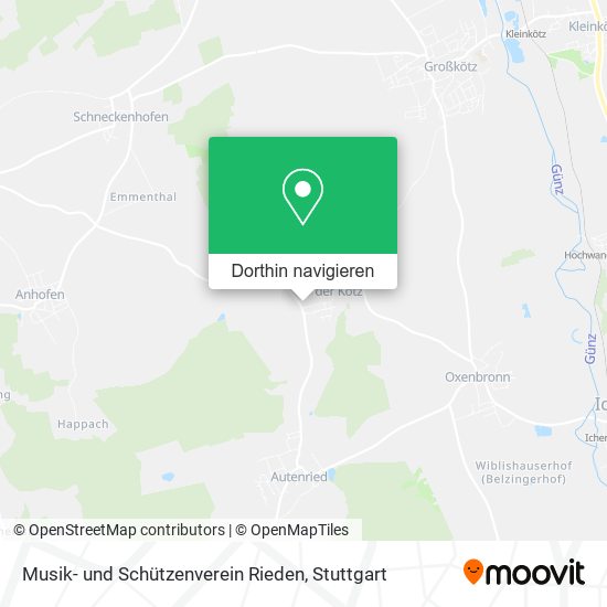 Musik- und Schützenverein Rieden Karte
