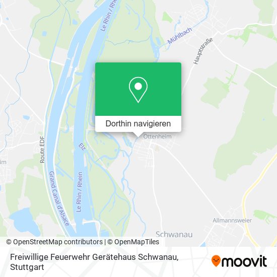 Freiwillige Feuerwehr Gerätehaus Schwanau Karte