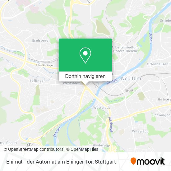 Ehimat - der Automat am Ehinger Tor Karte