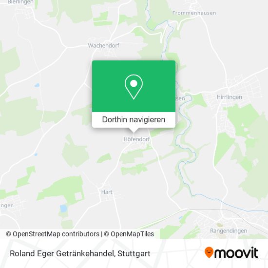Roland Eger Getränkehandel Karte