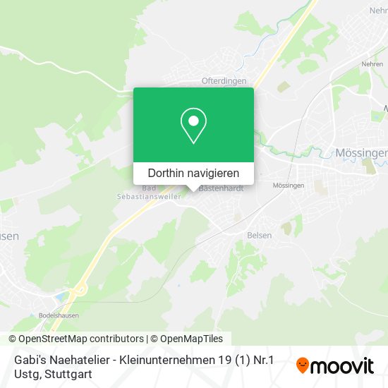 Gabi's Naehatelier - Kleinunternehmen 19 (1) Nr.1 Ustg Karte