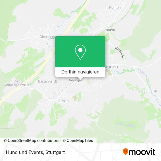 Hund und Events Karte