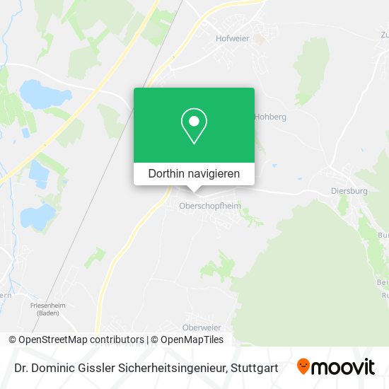 Dr. Dominic Gissler Sicherheitsingenieur Karte
