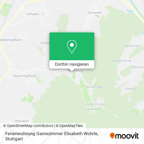 Ferienwohnung Gastezimmer Elisabeth Wohrle Karte