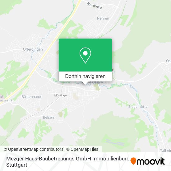 Mezger Haus-Baubetreuungs GmbH Immobilienbüro Karte