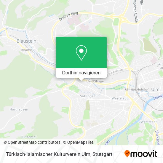 Türkisch-Islamischer Kulturverein Ulm Karte