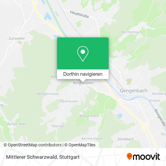 Mittlerer Schwarzwald Karte